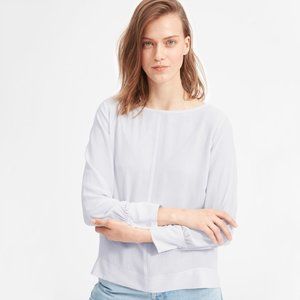 Everlane 100% Silk Boatneck Blouse Size 00